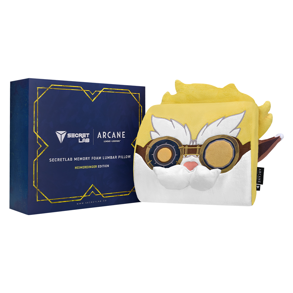 Secretlab Memory Foam Lumbar Pillow Arcane Heimerdinger Edition