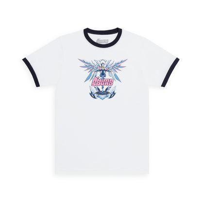 アニマ部隊 セラフィーン リンガーTシャツ：ホワイト