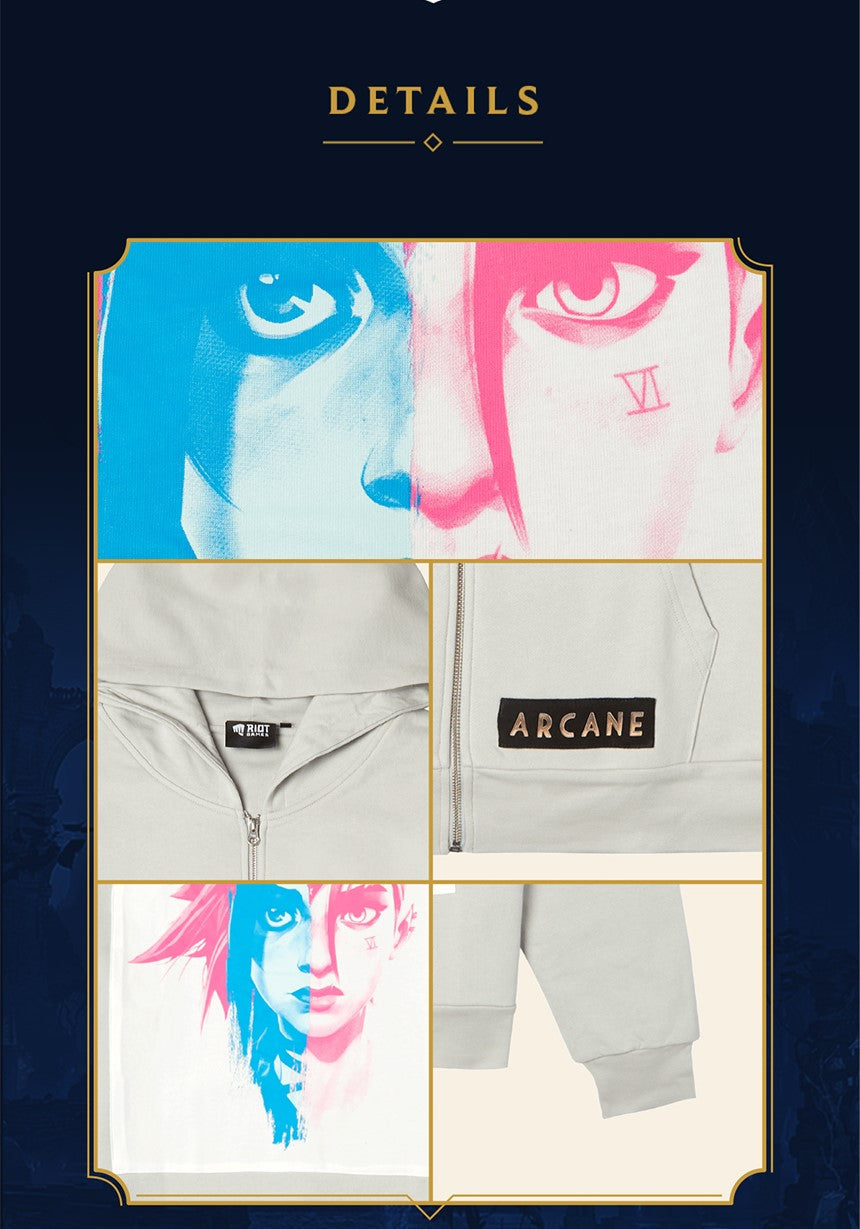 ARCANE Vi &amp; Powder Zip-Up Hoodie