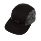 5 Panel Flat Brim Cap (Black)