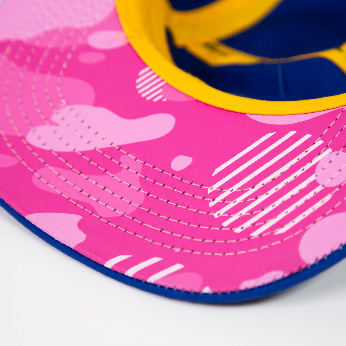 5 Panel Flat Brim Cap (Blue)