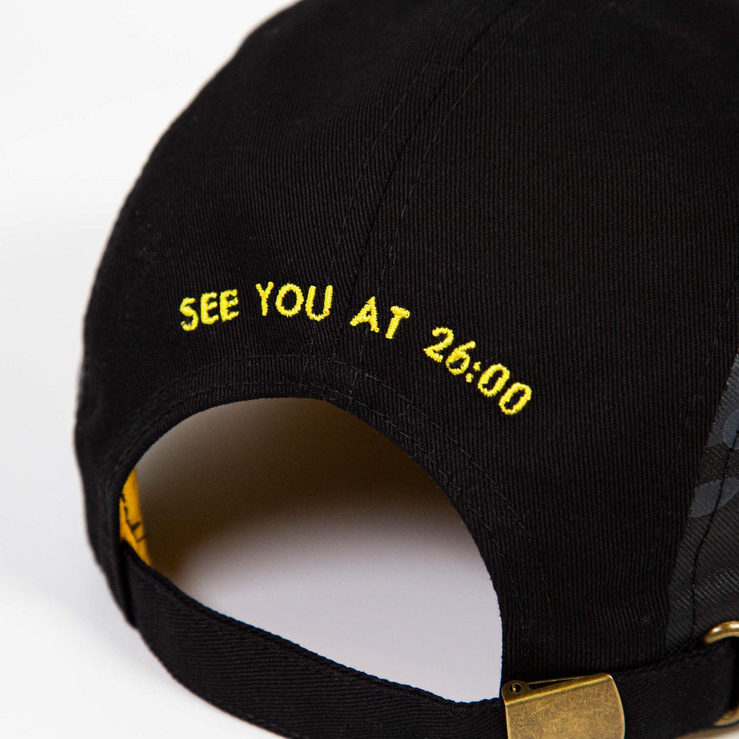 5 Panel Flat Brim Cap (Black)