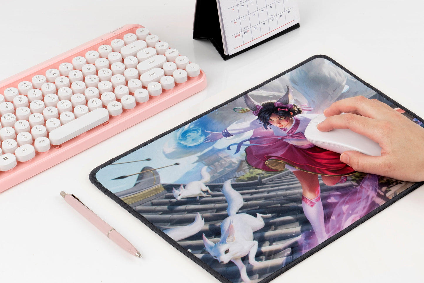 Ancient Dynasty Ahri Splash Art Mouse Pad